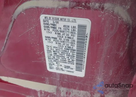 2008 Nissan Rogue Sl from USA, damaged, VIN JN8AS58VX8W137309